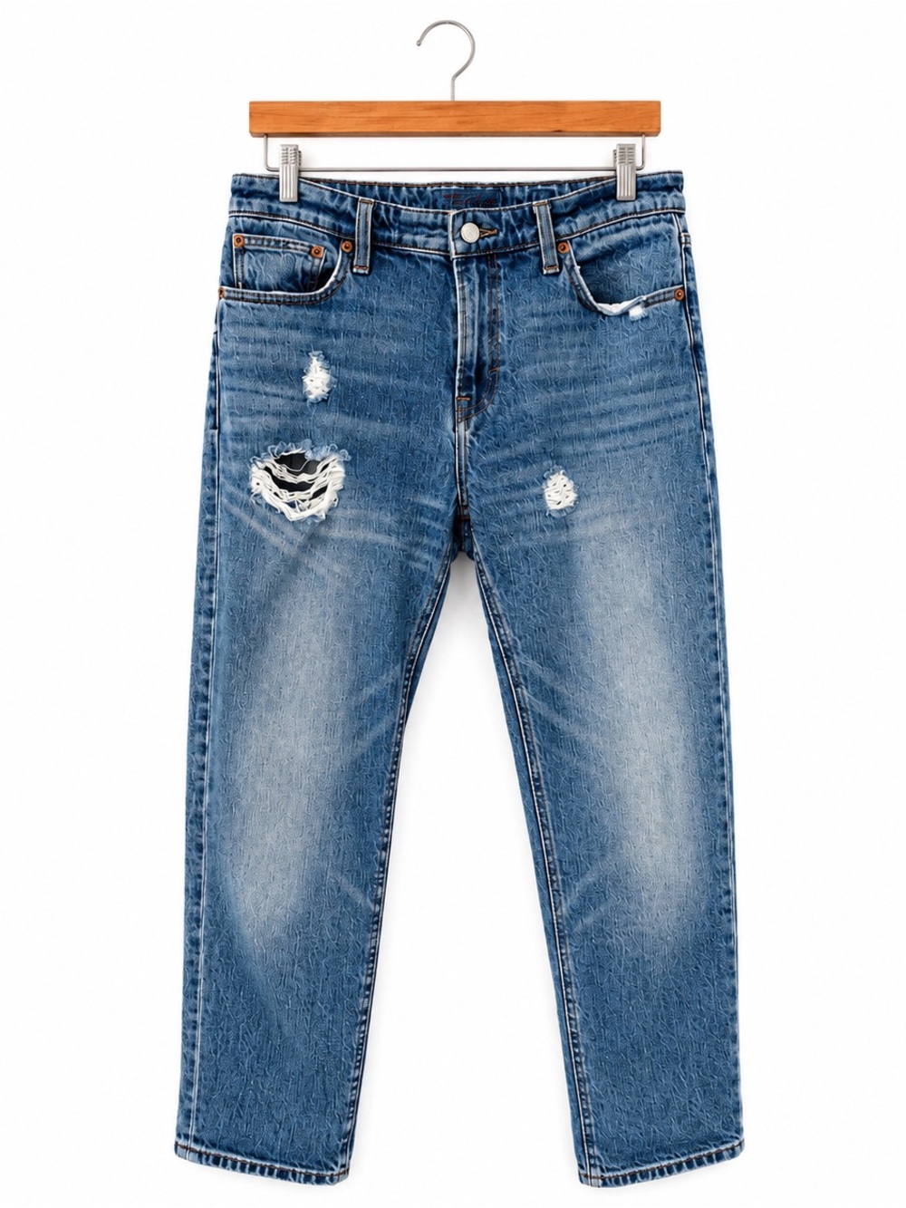 Lucky Brand Siena Slim Boyfriend Distressed Jeans Size 6 / 28 Light Wash Womens